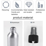 Nachfüllbarer Glas-Feinnebelzerstäuber, Aluminiumflasche, 50 ml
