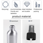 Nachfüllbarer Glas-Feinnebelzerstäuber, Aluminiumflasche, 100 ml