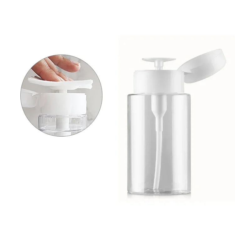 Tragbarer Flüssigkeitsspender mit Druckpumpe, leere Kunststoffflasche, 100 ml