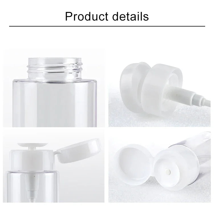 Leere Kunststoffflasche mit Druckpumpe für Flüssigkeiten, 200 ml