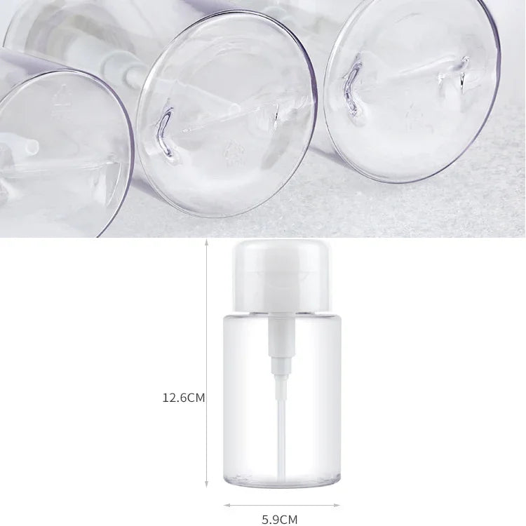 Leere Kunststoffflasche mit Druckpumpe für Flüssigkeiten, 200 ml