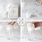 Leere Kunststoffflasche mit Druckpumpe für Flüssigkeiten, 200 ml