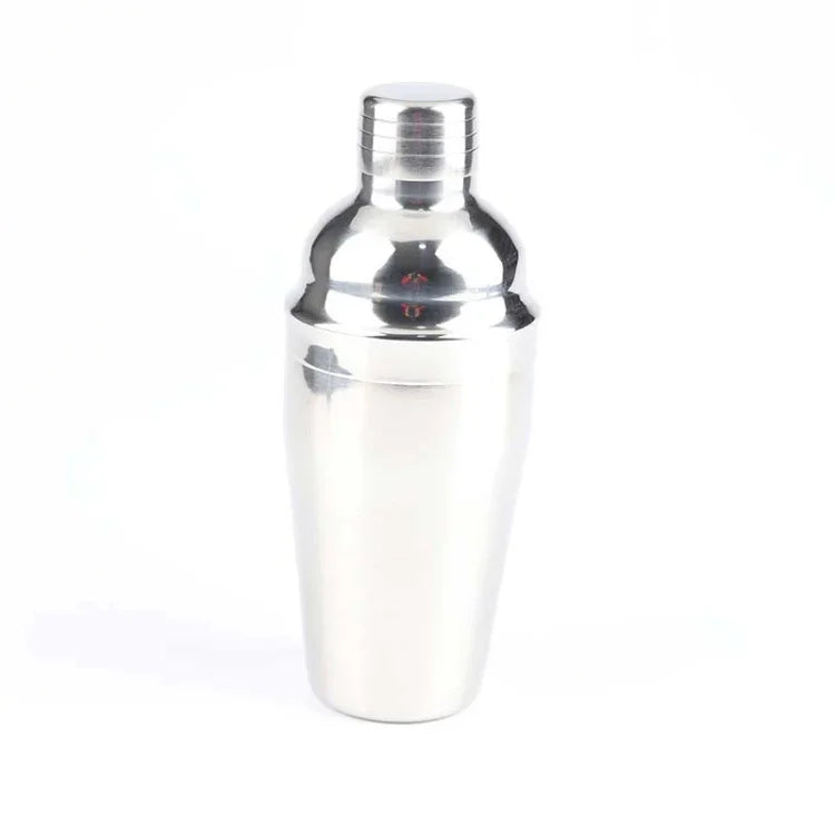 7-in-1 Edelstahl-Wein-Cocktail-Shaker-Werkzeugset mit Stofftasche, Fassungsvermögen: 550 ml, 550 ml