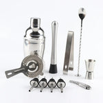 12-in-1 Edelstahl Wein-Cocktail-Shaker-Set mit Stoffbeutel, Kapazität: 750 ml