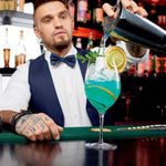 11 in 1 Stainless Steel Cocktail Shaker Tools Set with Wooden Mount, Capacity: 550ml, 550ml
