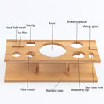 11 in 1 Stainless Steel Cocktail Shaker Tools Set with Wooden Mount, Capacity: 750ml, 750ml