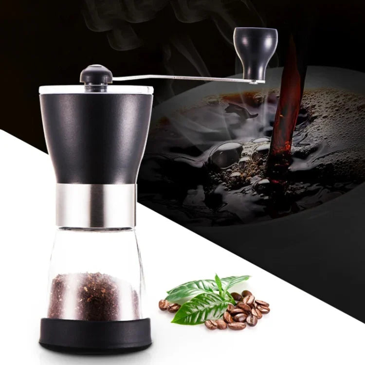 Tragbare, manuelle Kegelmahlmühle für Gewürze, Kräuter und Kaffee, Kapazität: 20 g
