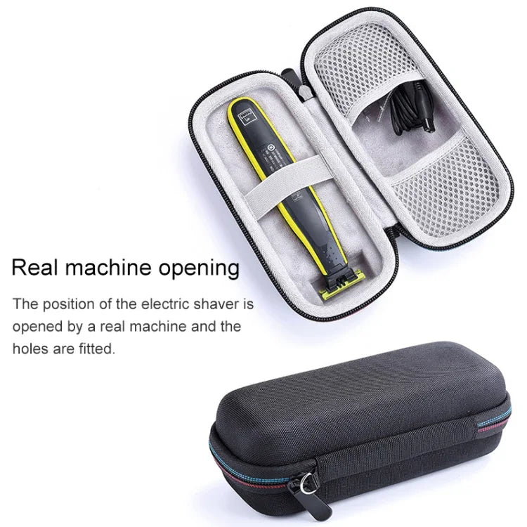 Tragbare, stoßfeste EVA-Tasche/Aufbewahrungsbox mit Kordel für Philips OneBlade Rasierer