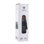 Teloy TNY-9601 650ML Tragbare Schnappverschluss-Trinkflasche, Anwendbare Wassertemperatur: ﹣20 ~ 120 Grad Celsius, TNY-9601 (Dunkelgrau + Rot)