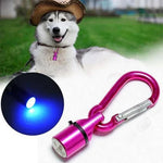 Blinkendes LED-Nachtlicht aus Aluminium, Haustieranhänger für Hund/Katze, zufällige Farbauswahl, Nachtlichtblinker