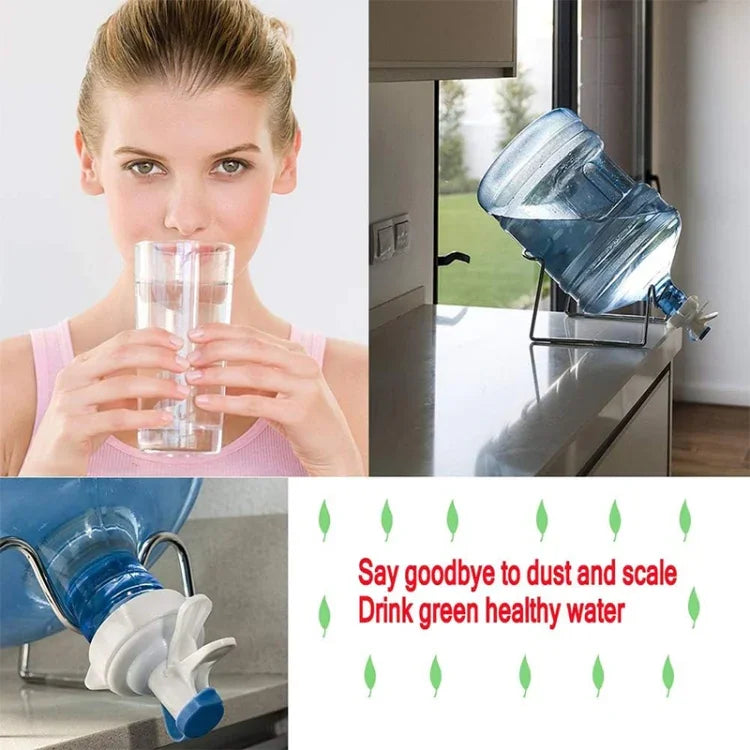 PP Wasserflaschenhahn-Spender-Ventil für 55mm Kronkorken-Flasche mit Staubschutz, Hahn-Spender-Ventil