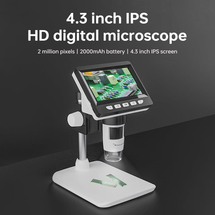 50X-1000X 1080P Tragbares Elektronisches Digitales Desktop-Mikroskop mit LED-Licht, HC5230