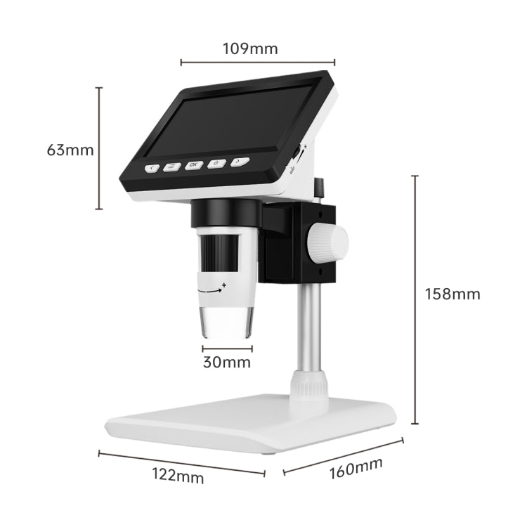 50X-1000X 1080P Tragbares Elektronisches Digitales Desktop-Mikroskop mit LED-Licht, HC5230