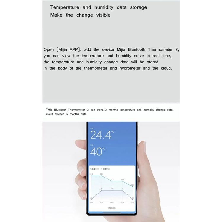 Original Xiaomi Mijia Bluetooth Temperatur- und Luftfeuchtigkeits-Thermometer 2