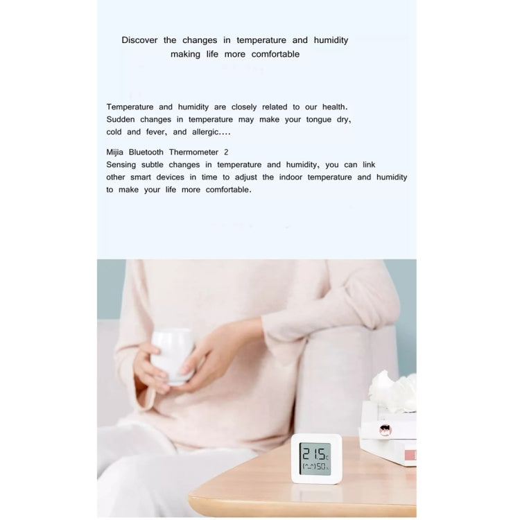 Original Xiaomi Mijia Bluetooth Temperatur- und Luftfeuchtigkeits-Thermometer 2