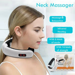 Elektrisches Puls-Nackenmassagegerät für den Haushalt, intelligentes Körpermassagegerät, batteriebetrieben (Batterie nicht im Lieferumfang enthalten), alte Batteriebetrieben