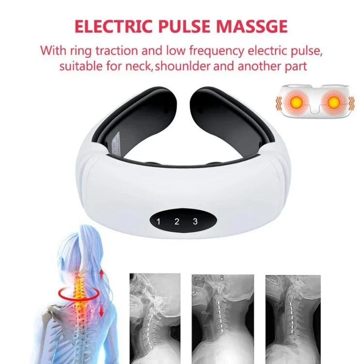 Elektrisches Puls-Nackenmassagegerät für den Haushalt, intelligentes Körpermassagegerät, batteriebetrieben (Batterie nicht im Lieferumfang enthalten), alte Batteriebetrieben
