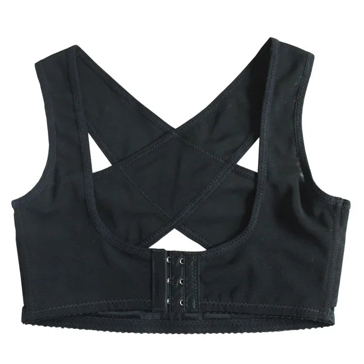 Damen Ultrathin Schulterstützgürtel zur Kyphosekorrektur, eng anliegend, orthopädisch, Größe: L, L