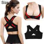 Damen Ultrathin Schulterstützgürtel zur Kyphosekorrektur, eng anliegend, orthopädisch, Größe: XL
