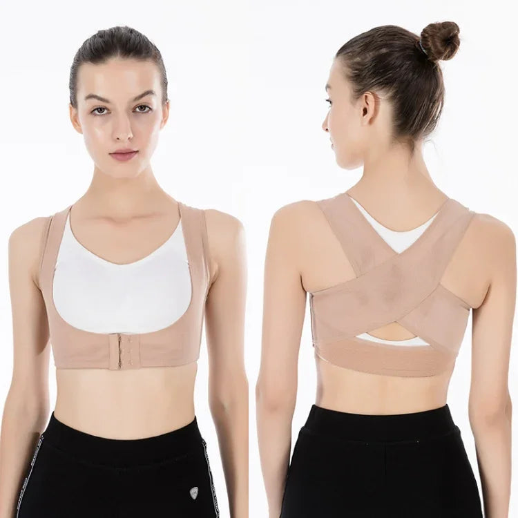 Ultradünner, eng anliegender orthopädischer Gürtel zur Kyphosekorrektur für Damen, Größe: XXL, XXL