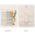 12-in-1-Set hochwertiger beiger Make-up-Pinsel, Größe: 22 x 29 cm