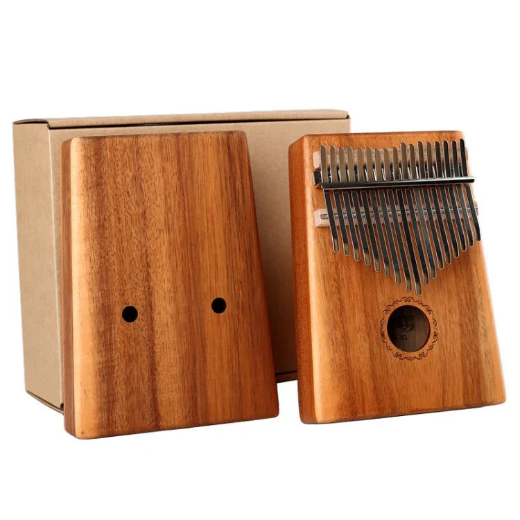 17-tönige Kalimba aus Akazienholz, Daumenklavier, Fingerklavier, Akazienholz