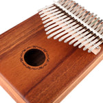 17-tönige Kalimba aus Akazienholz, Daumenklavier, Fingerklavier, Akazienholz