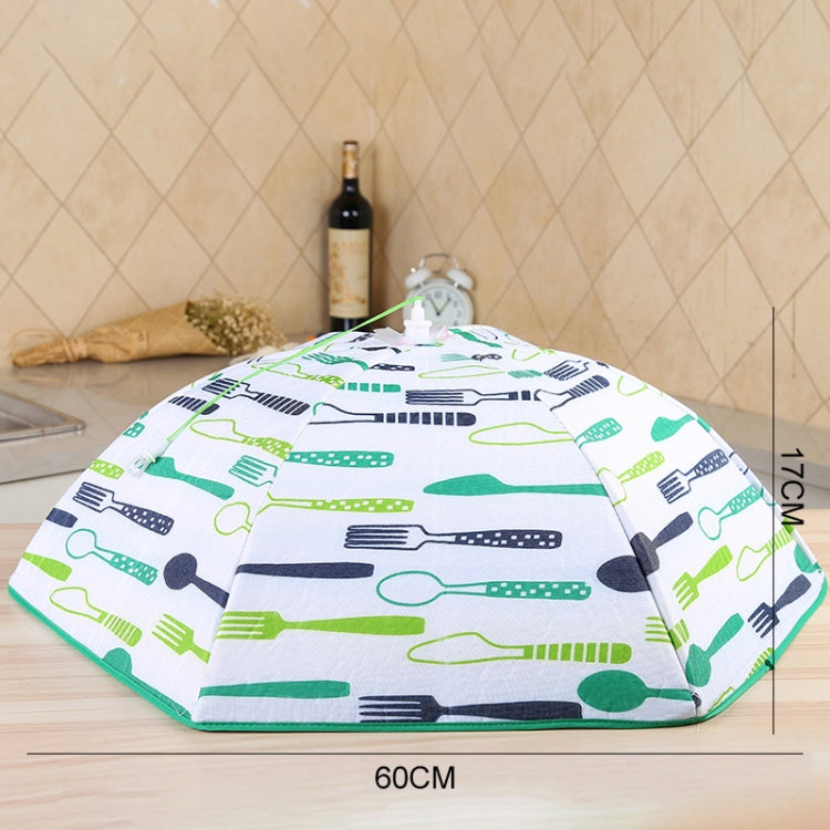Faltbare Lebensmittelabdeckung Hält Speisen warm Aluminiumfolienabdeckung, blaues Geschirrmuster, Größe: 60*60*17cm, Größe: 60*60*17cm, Blau
