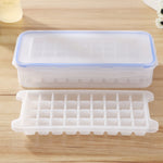 Kleine quadratische Eiswürfelform Multi-Layer-Form mit Deckel Eisaufbewahrungsbox, 2 Etagen, 2 Etagen