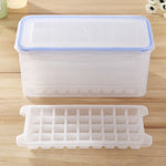 Kleine quadratische Eiswürfelform Multi-Layer-Form mit Deckel Eisaufbewahrungsbox, 5 Schichten, 5 Schichten