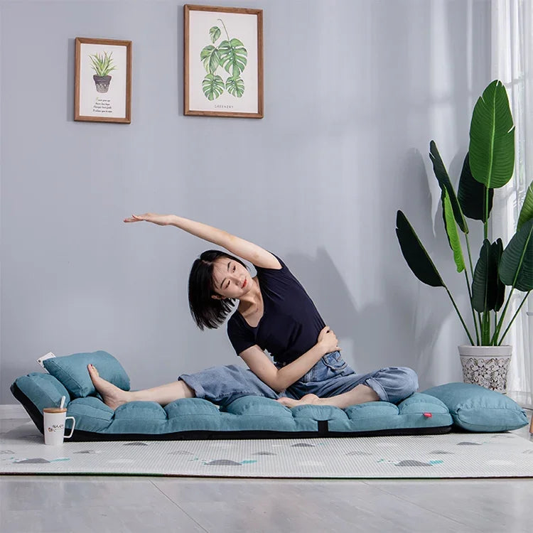 C1 Lazy Couch Tatami faltbarer Einzel-Liegesessel Erker kreativer Freizeitbodenstuhl, Größe: 205x56x20cm, 205x56x20cm (Rot), 205x56x20cm (Lila), 205x56x20cm (Seeblau), 205x56x20cm (Khaki), 205x56x20cm (Grün), 205x56x20cm (Dunkelkaffee)              ...
