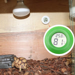 Digitales rundes Reptilienkasten-Thermometer und -Hygrometer mit Bildschirm für Centigrade