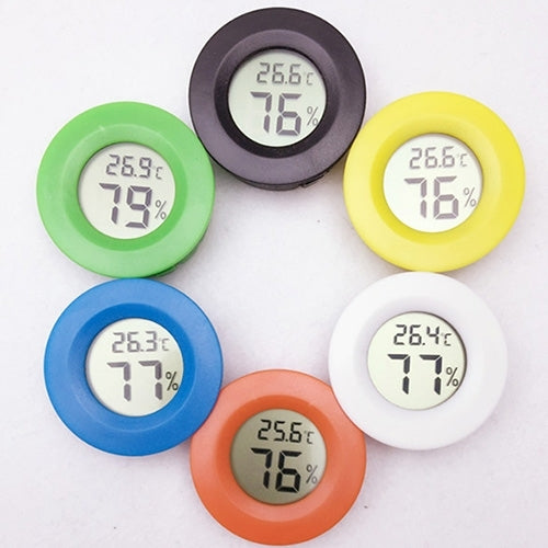 Digitales rundes Reptilienkasten-Thermometer und -Hygrometer mit Bildschirm für Centigrade