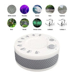 White Noise Machine Einschlafhilfe Gerät Verbessert den Schlaf mit neun verschiedenen Geräuschen, UNM-GH-006
