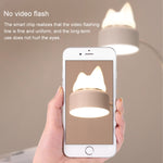 Katzenform Doppellichtquelle Design LED Schreibtisch Nachtlampe, Unterstützt 3 Helligkeitsstufen