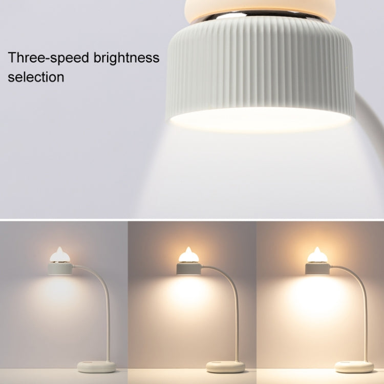 Katzenform Doppellichtquelle Design LED Schreibtisch Nachtlampe, Unterstützt 3 Helligkeitsstufen
