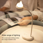 Katzenform Doppellichtquelle Design LED Schreibtisch Nachtlampe, Unterstützt 3 Helligkeitsstufen