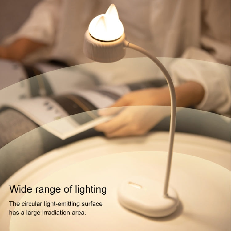 Katzenform Doppellichtquelle Design LED Schreibtisch Nachtlampe, Unterstützt 3 Helligkeitsstufen