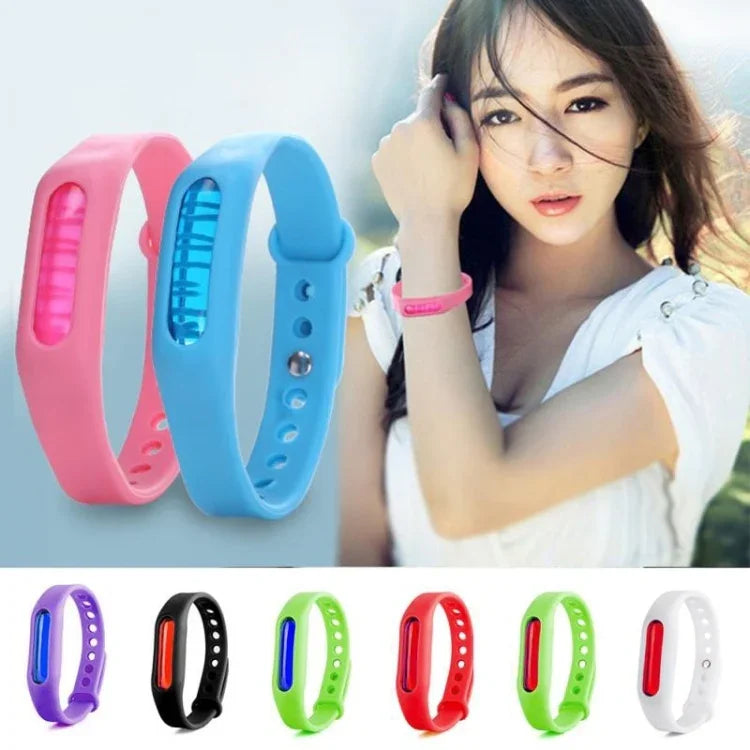10 Stück Anti-Mücken Silikon-Repellent Armband Schnalle Armband Insektenschutz, geeignet für Kinder und Erwachsene, Länge: 23cm, zufällige Farblieferung, 10 Stück