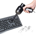 HK-6019A 3,5W Tragbarer USB-Sauger mit leistungsstarker Saugdüse für Computertastaturen, Staubfänger, Handstaubsauger-Reinigungsset für Laptops, PCs und Haustiere, USB-Kabellänge: 1,8 m, DC 5V (Schwarz)