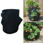 6 Taschen 26L / 7 Gallonen Vlies-Filz-Erdbeerpflanzbeutel, Größe: 30x35cm