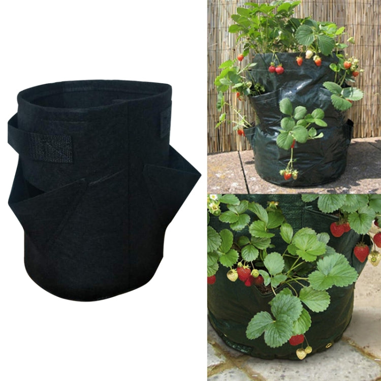 6 Taschen 26L / 7 Gallonen Vlies-Filz-Erdbeerpflanzbeutel, Größe: 30x35cm