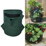 6 Taschen 26L / 7 Gallonen Vlies-Filz-Erdbeerpflanzbeutel, Größe: 30x35cm