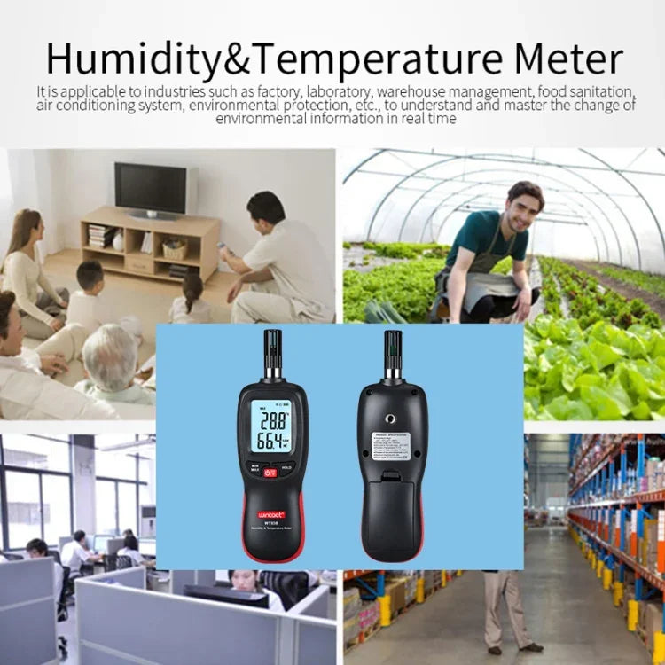 Wintact WT83B Bluetooth digitales Feuchtigkeits- und Temperaturmessgerät, WT83B