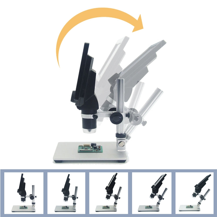 G1200 7 Zoll LCD-Bildschirm 1200X Tragbares Elektronisches Digitales Desktop-Standmikroskop, AU-Stecker, Lithiumbatterie AU-Stecker, Lithiumbatterie EU-Stecker, Lithiumbatterie UK-Stecker, Lithiumbatterie US-Stecker