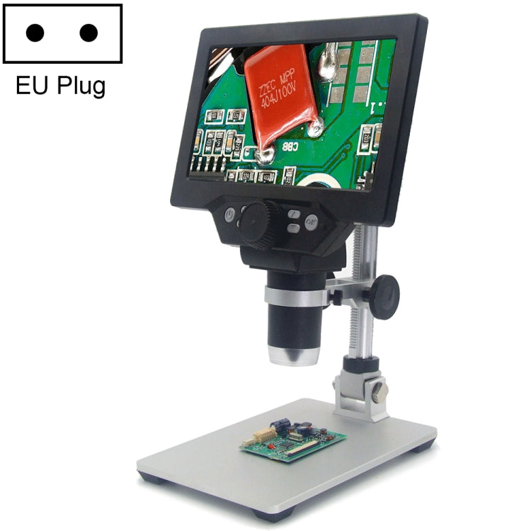 G1200 7 Zoll LCD-Bildschirm 1200X Tragbares Elektronisches Digitales Desktop-Standmikroskop, AU-Stecker, Lithiumbatterie AU-Stecker, Lithiumbatterie EU-Stecker, Lithiumbatterie UK-Stecker, Lithiumbatterie US-Stecker