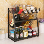 Creative Kitchen Three-layer Storage Shelf Spice Rack, 2
