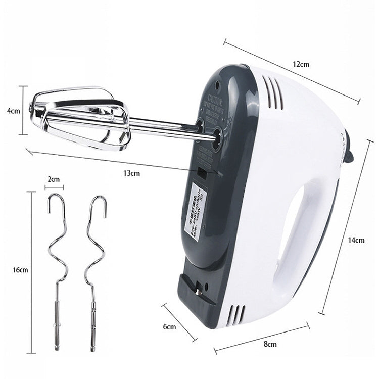 KN007364 100W Elektrischer Handmixer mit sieben Geschwindigkeitsstufen für den Haushalt, EU-Stecker, KN007364