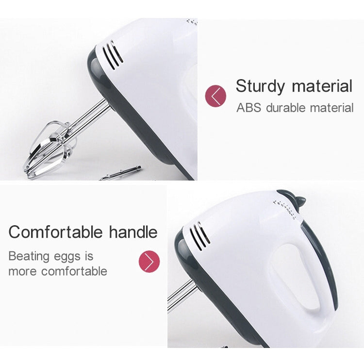 KN007364 100W Elektrischer Handmixer mit sieben Geschwindigkeitsstufen für den Haushalt, EU-Stecker, KN007364