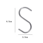 kn082 10-teiliges Edelstahl-Küchenhelfer-Hakenset, 10-teiliges Hakenset